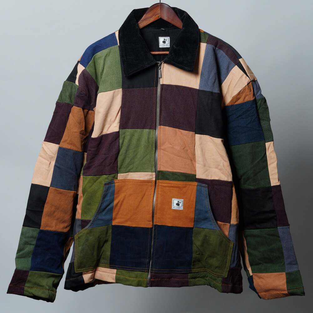 Upcycled Patchwork Jacket Size 3XL